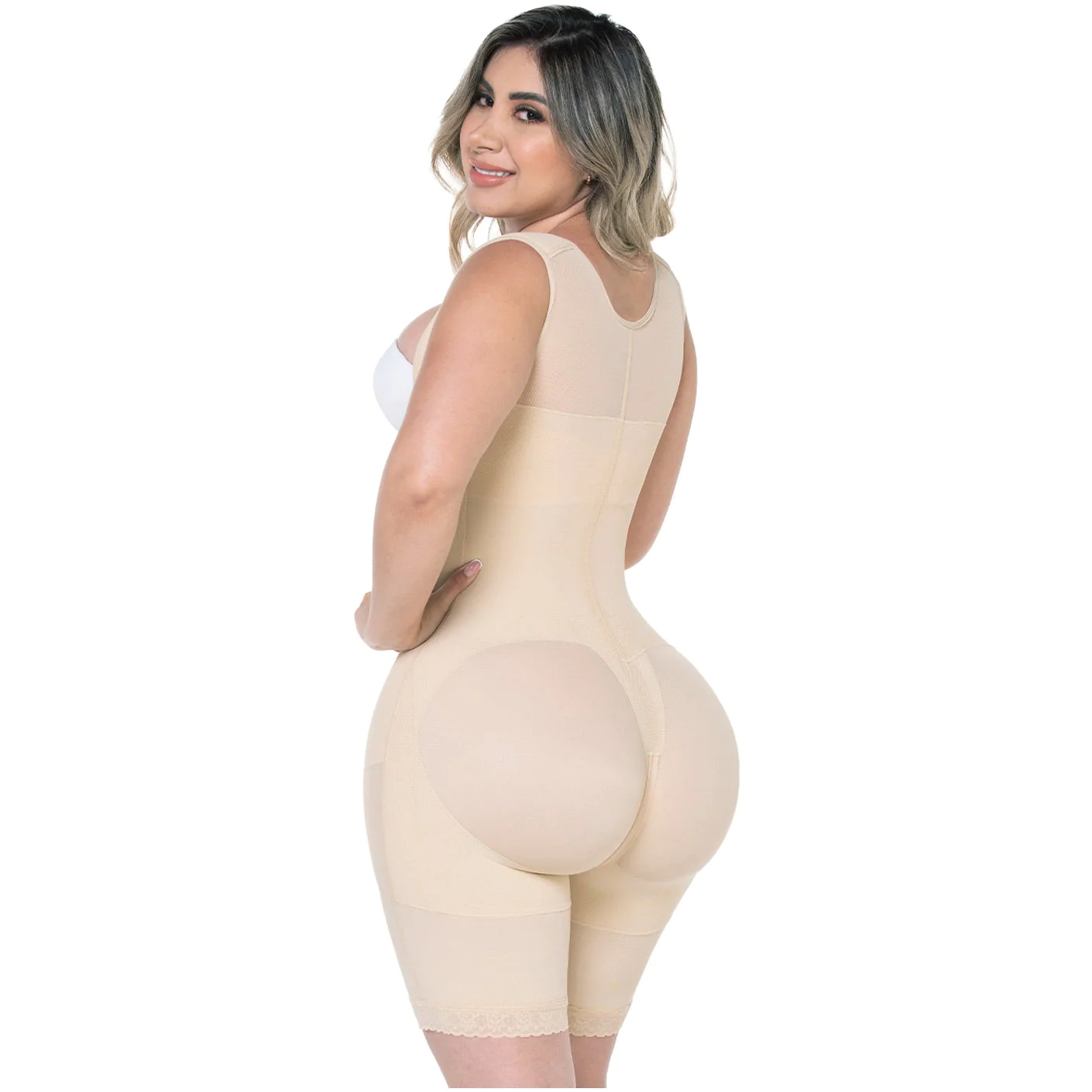 Fajas Post Surgery Mid Thigh Shapewear Bodysuit For Guitar and hourglass Body Types 2