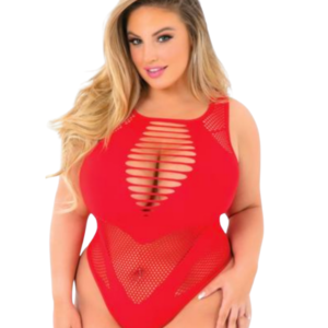 Romantic seamless low back bodysuit for women, soft stretch fabric, curve-hugging lingerie for special nights.